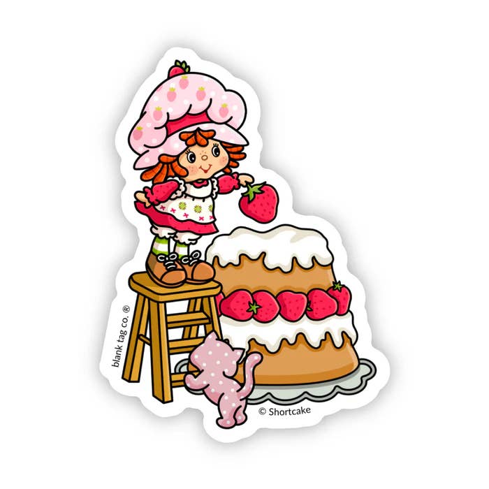 Blank Tag Co. - Waterproof Stickers – wholesale Sticker – Strawberry Shortcake® Waterproof Sticker - SSC Cake