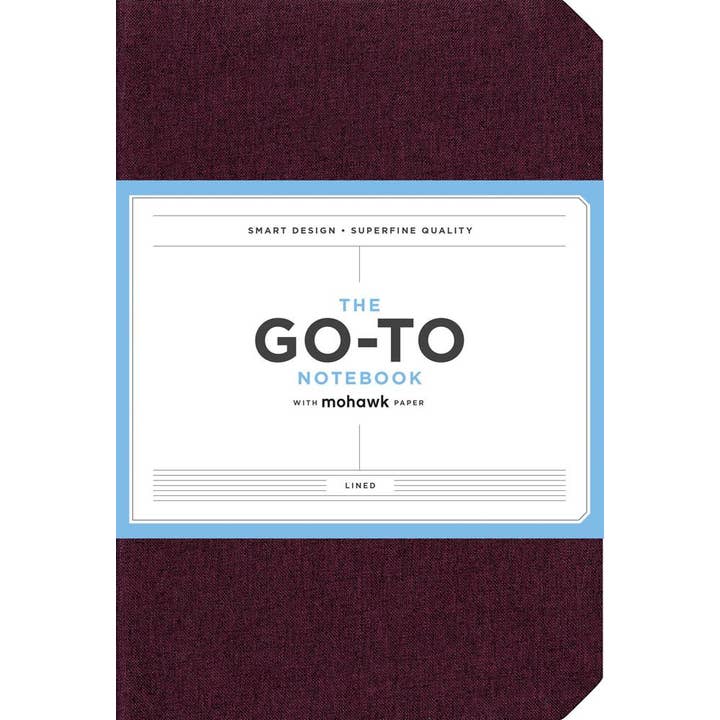 Chronicle Books - Wholesale Notebook - Go-To Notebook with Mohawk Paper Mulberry Wine Lined