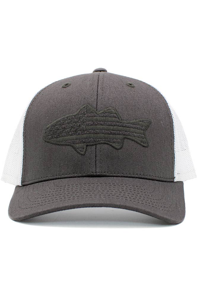 Hana - Wholesale Trucker Hat - Women's - Fish Flag Mesh Back American Flag Theme Baseball Cap6