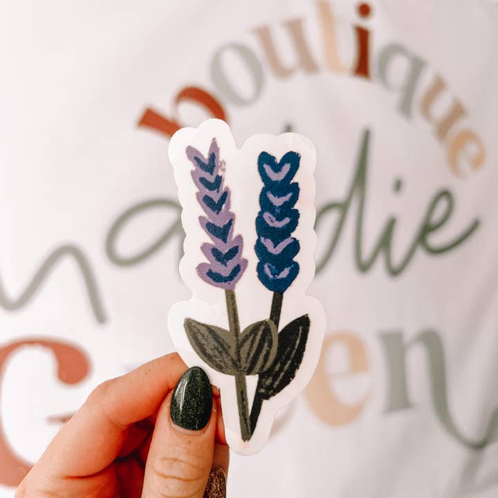 Maddie Green Designs - Wholesale Suncatcher - Lavender Flower Vinyl Suncatcher Decals1