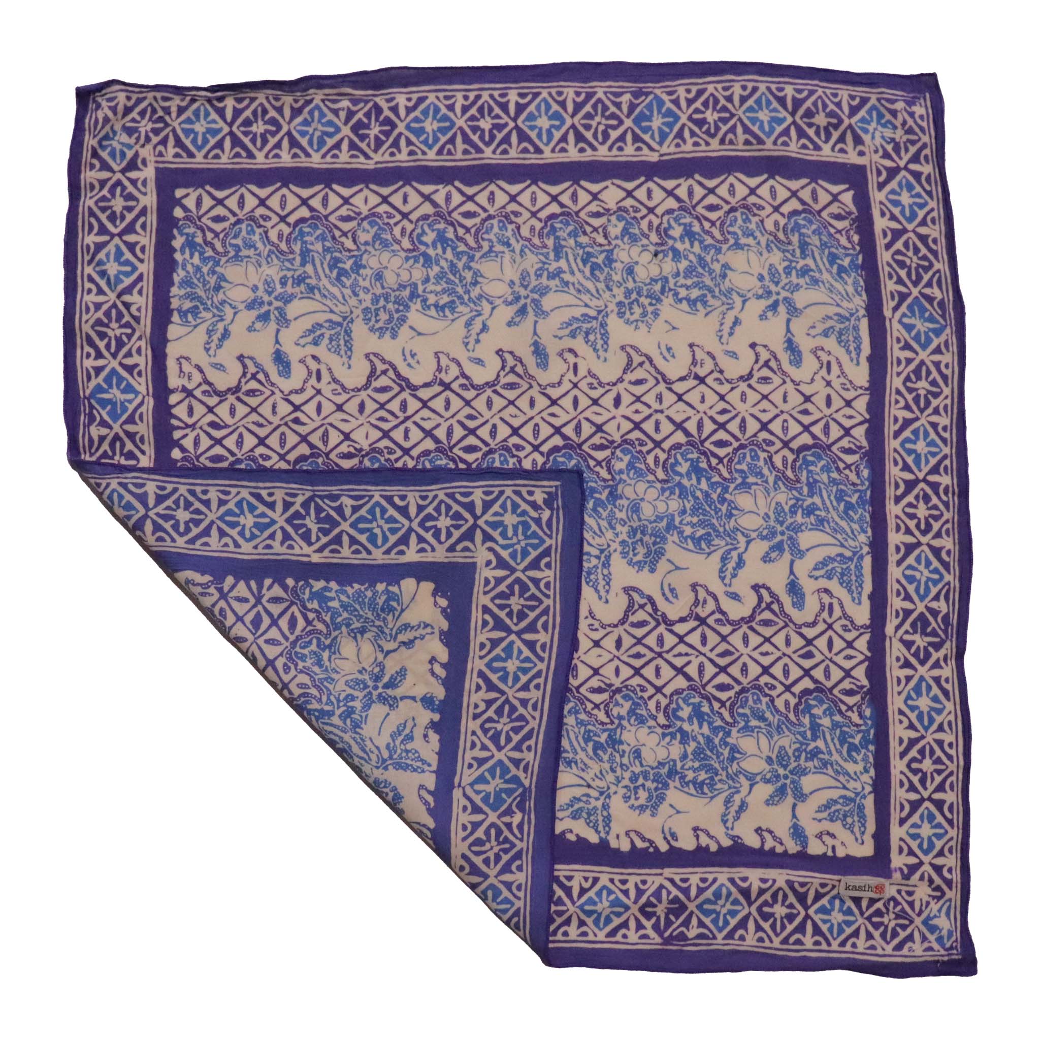 Kasih Co-op – wholesale Bandana – Women's – Batik Bandana, Soft Lightweight Cotton, Vines2