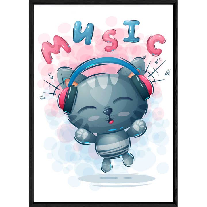 Animal Cat Picture — 23x32 — Wooden and Glass Frame for wholesale by ELISE ET LOUISE