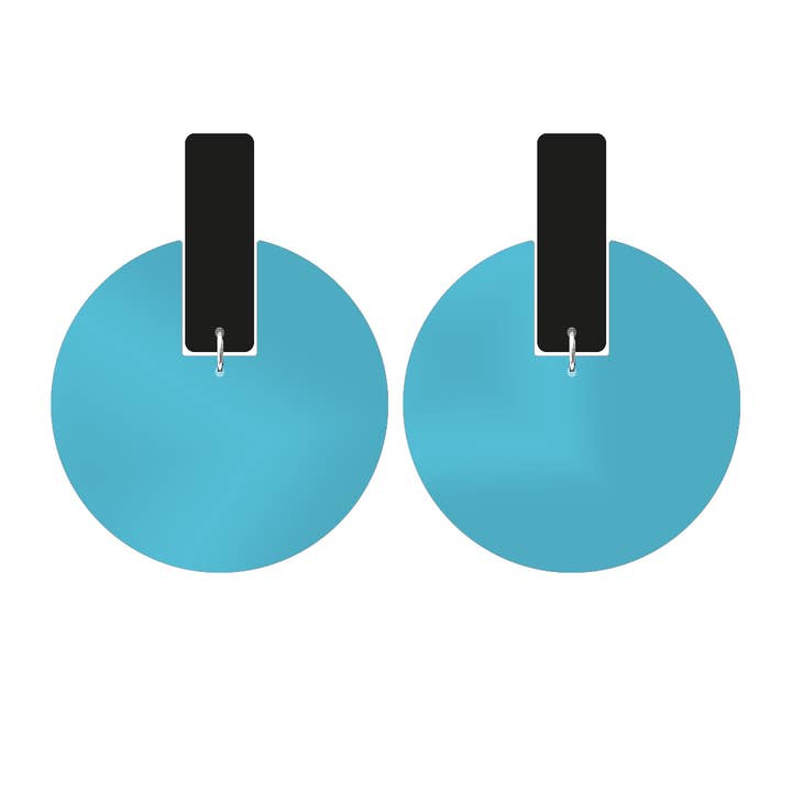 ALEX+SVET - Wholesale Dangle Earrings - ANITA LG "hoop" acrylic earrings LUSH GLOW line4