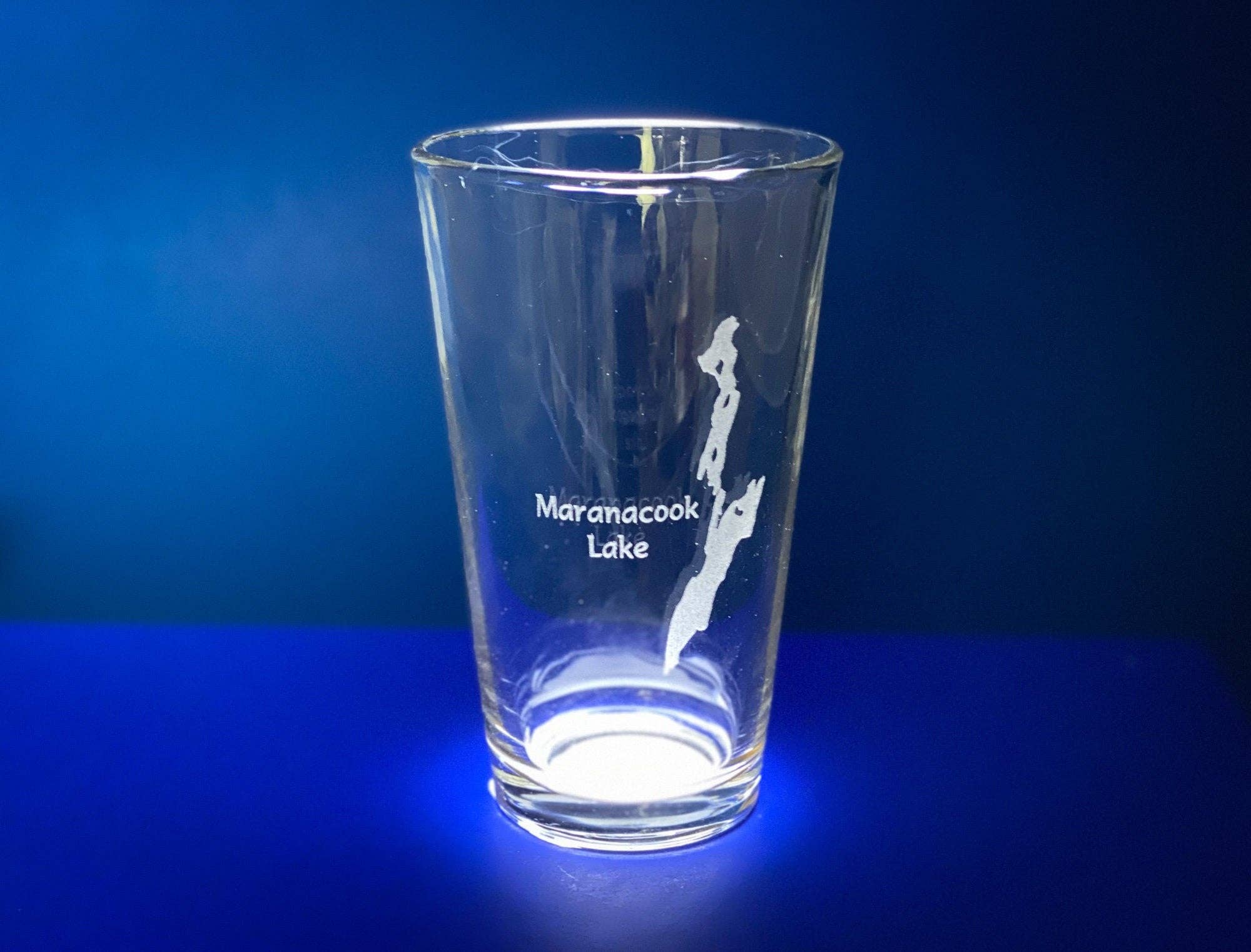 Adirondack Etching LLC - Wholesale Beer Glass/Mug - Make my Lake Pint Glass - Lake Map Etching - Dishwasher Safe7