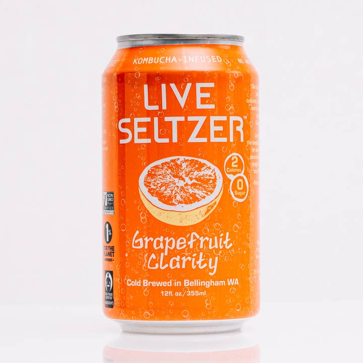 Grapefruit - Live Seltzer Water for wholesale by Kombucha Town