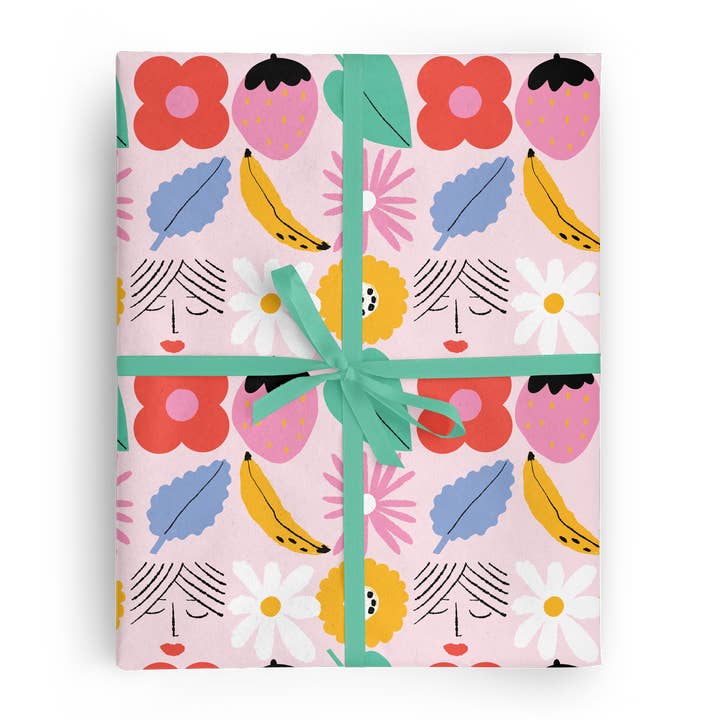 PERENNIALS - Rolled Gift Wrap for wholesale by Carolyn Suzuki