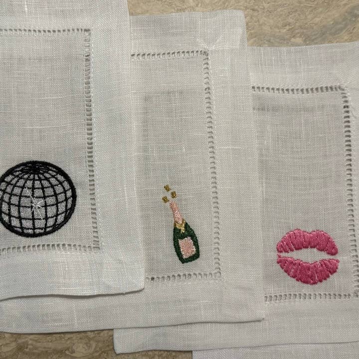 No Reservations - Wholesale Dinner & Cloth Napkin - Let's Party - Cocktail Napkins (set of 4)