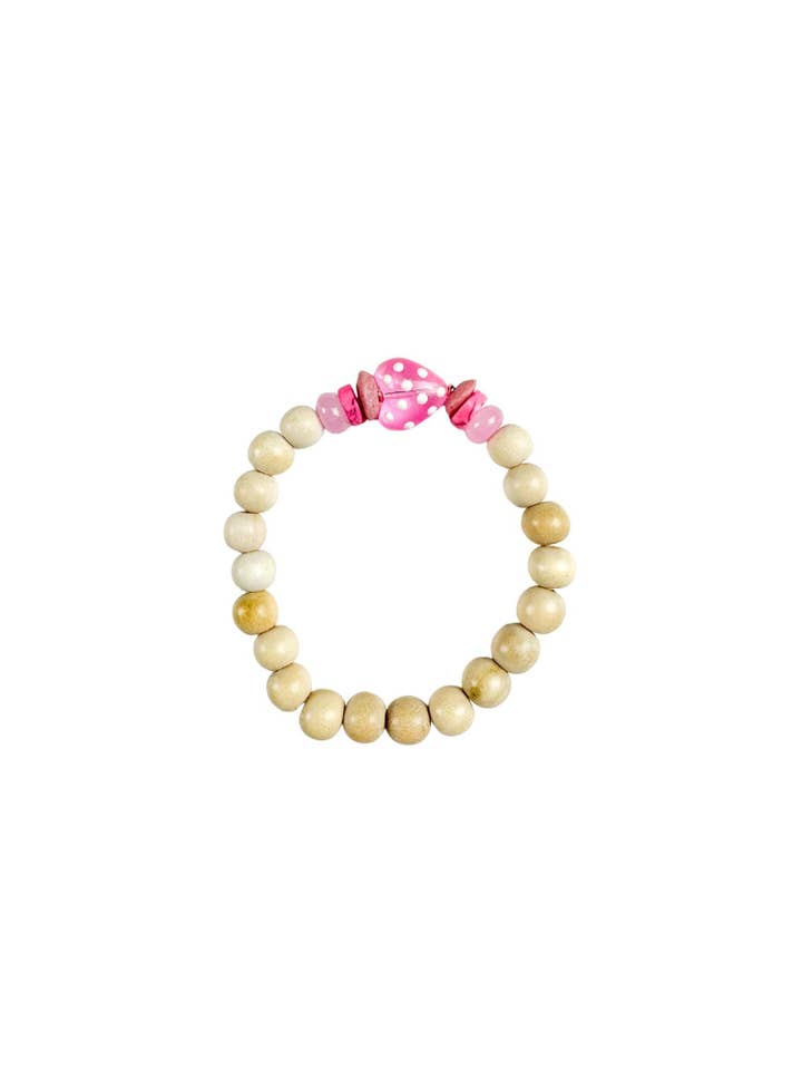 Bracelet à Empilage Unique | Cœur Rose pour la vente par Twine & Twig