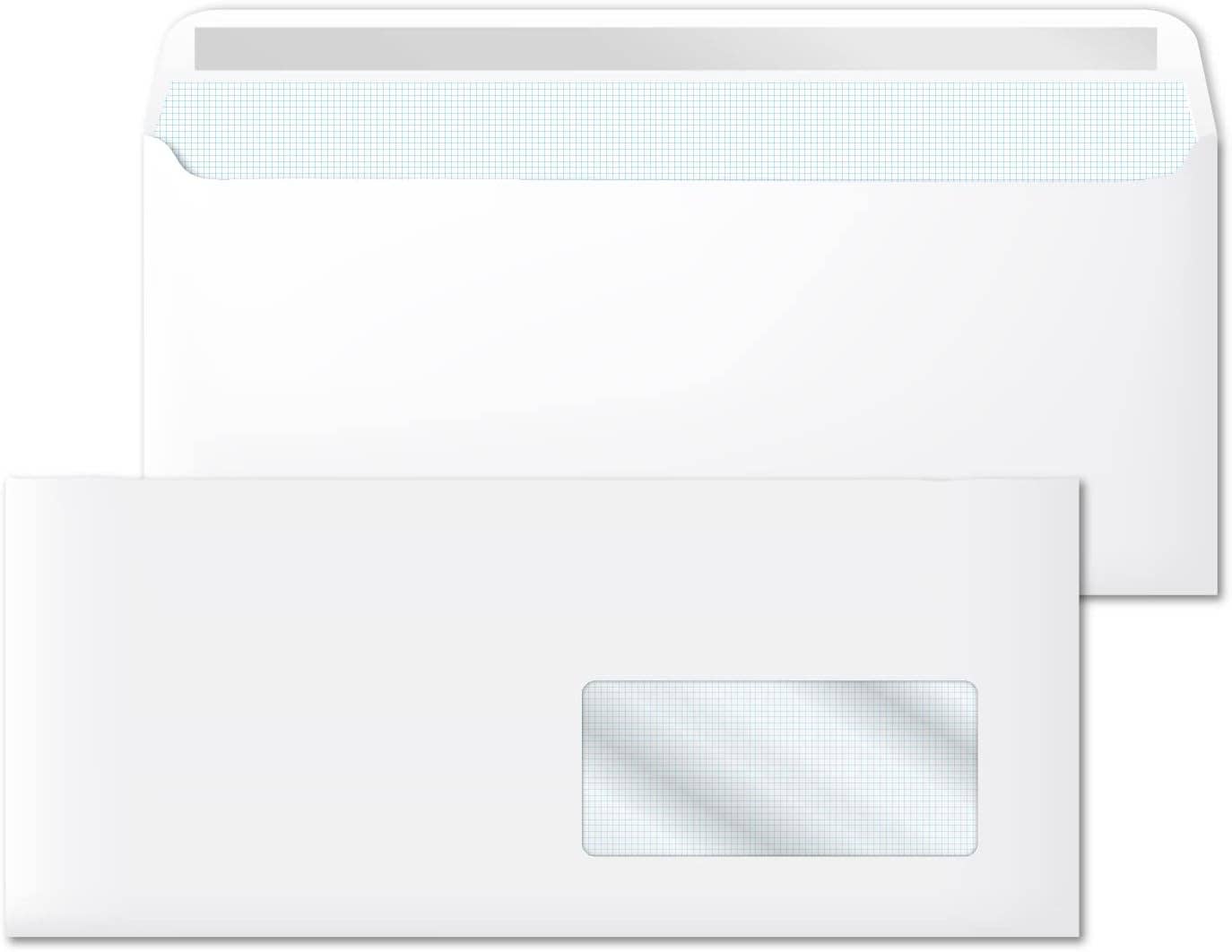 MEDEL OFFICE - Wholesale Envelopes - White Window Envelopes 225x115mm Self-Adhesive Closure 50pcs0