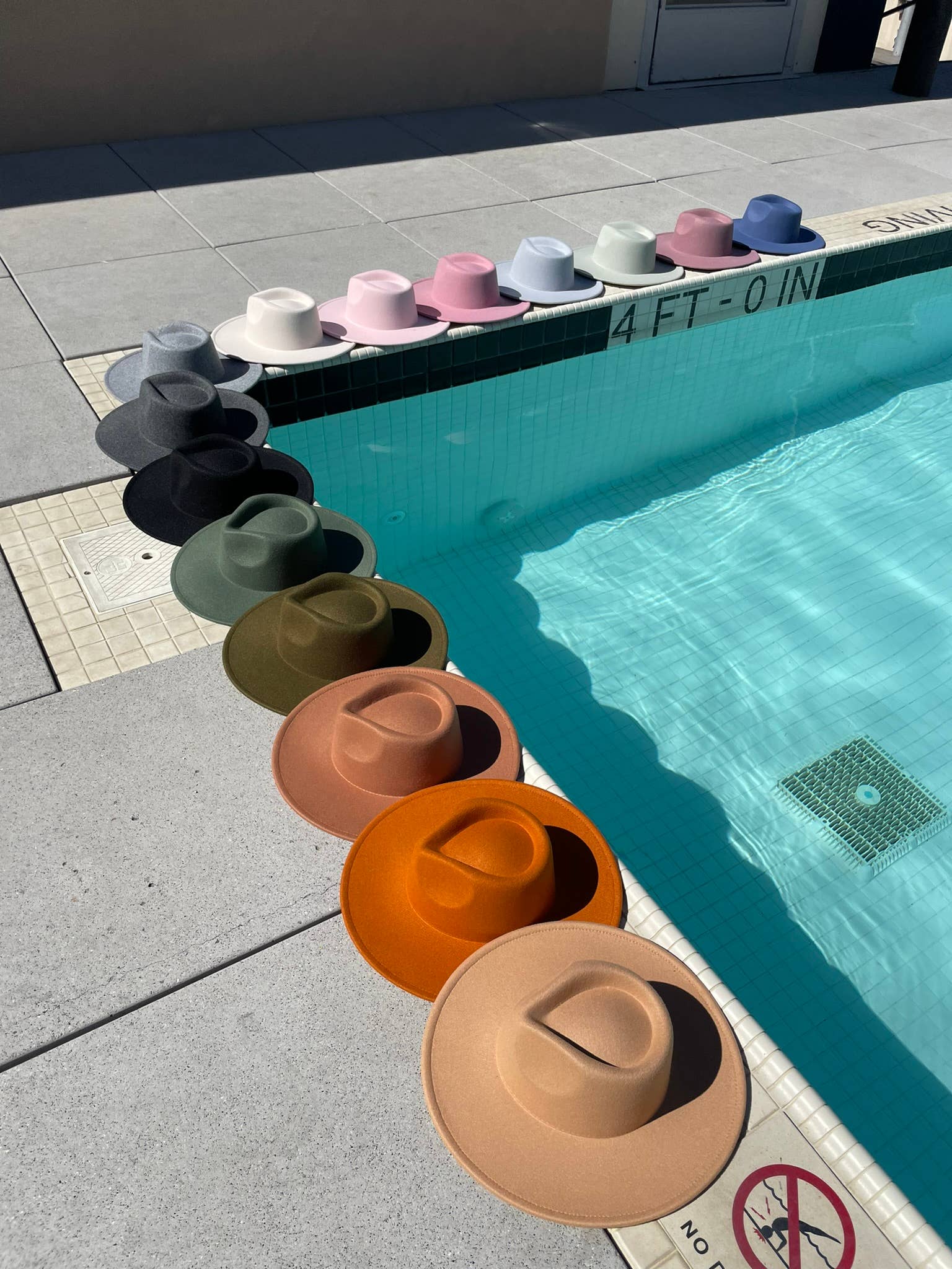 Love and Thyme – wholesale Fedora – Women’s – ALL COLOR RESTOCK , Vegan Felt wide Brim Rancher Hat16