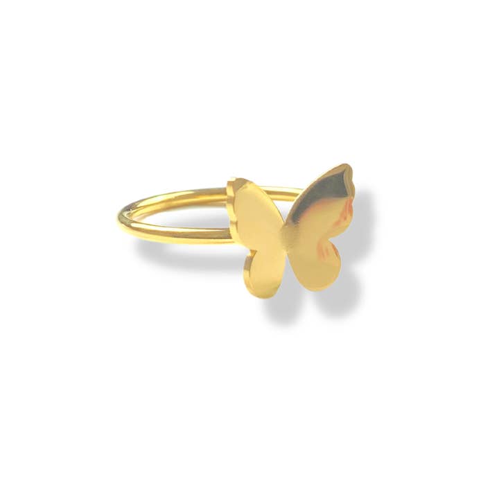 Social Butterfly Ring for wholesale by Milli London