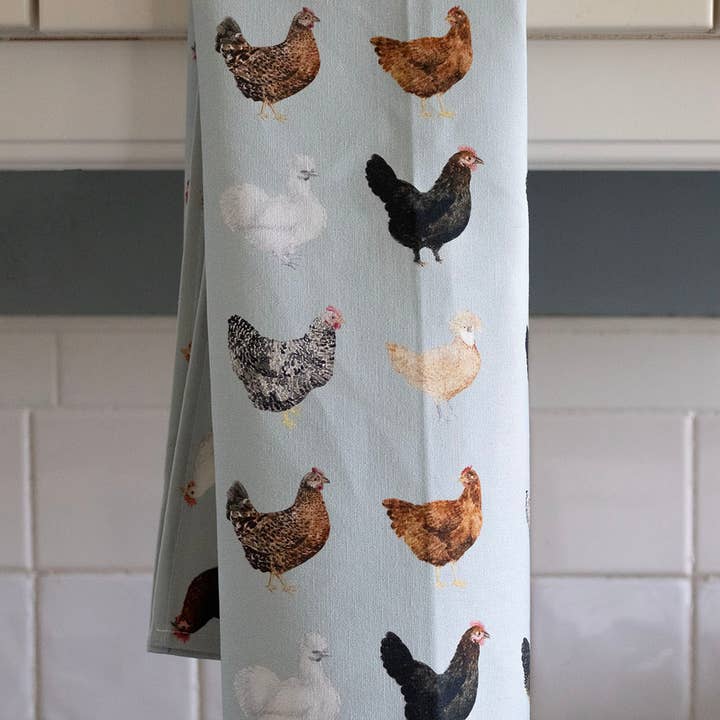 Yardia - Wholesale Tea Towel - Chicken Tea Towel - Organic Cotton Kitchen Towel