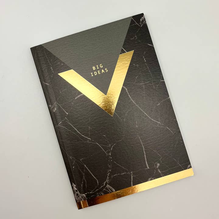 Dark Marble A5 Bullet Stationery Notebook Valentine's Gift for wholesale by The Great British Card Company (GBCC) Ltd