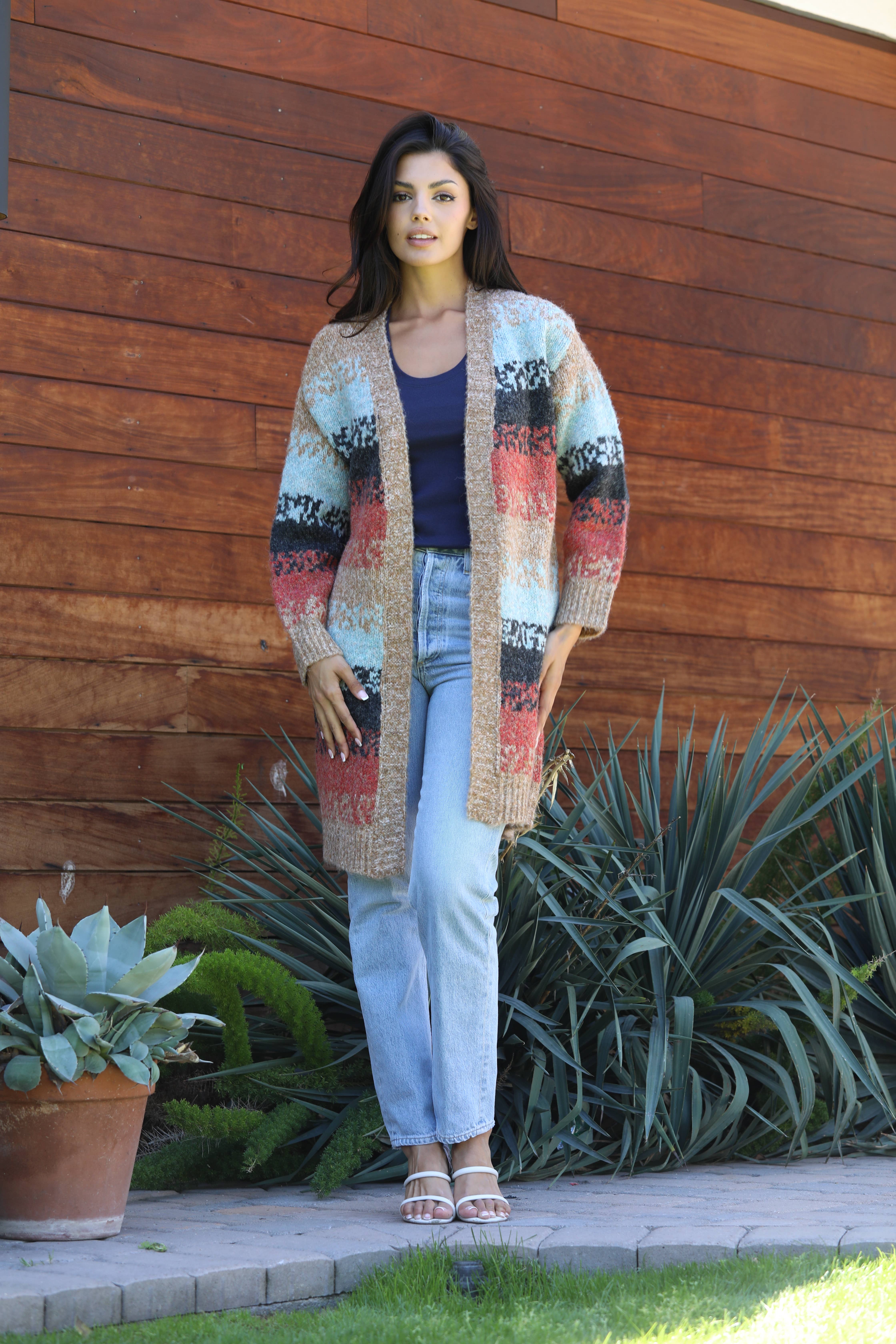 Nostalgia - Wholesale Knit Sweater - Women's - NHS33-ASIS CARDIGAN SWEATER5