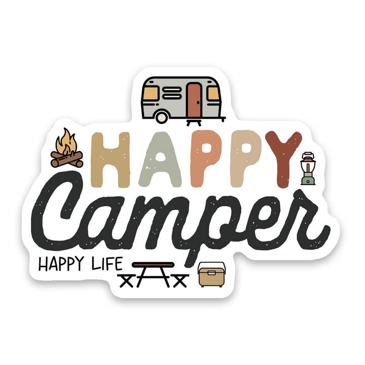 Happy Camper for wholesale by Scenic Route Design Co.