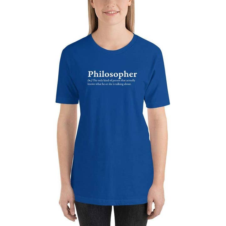 The Philosopher's Shirt – wholesale Screen printed t-shirt – unisex – Definition of a Philosopher I - Basic T-Shirt6