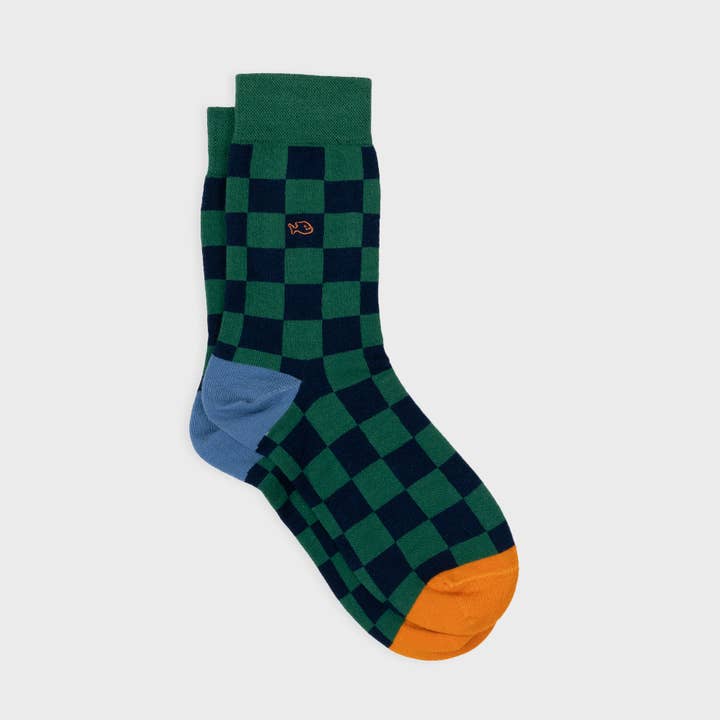 Bakou Check Combed Cotton Socks for wholesale by BILLYBELT