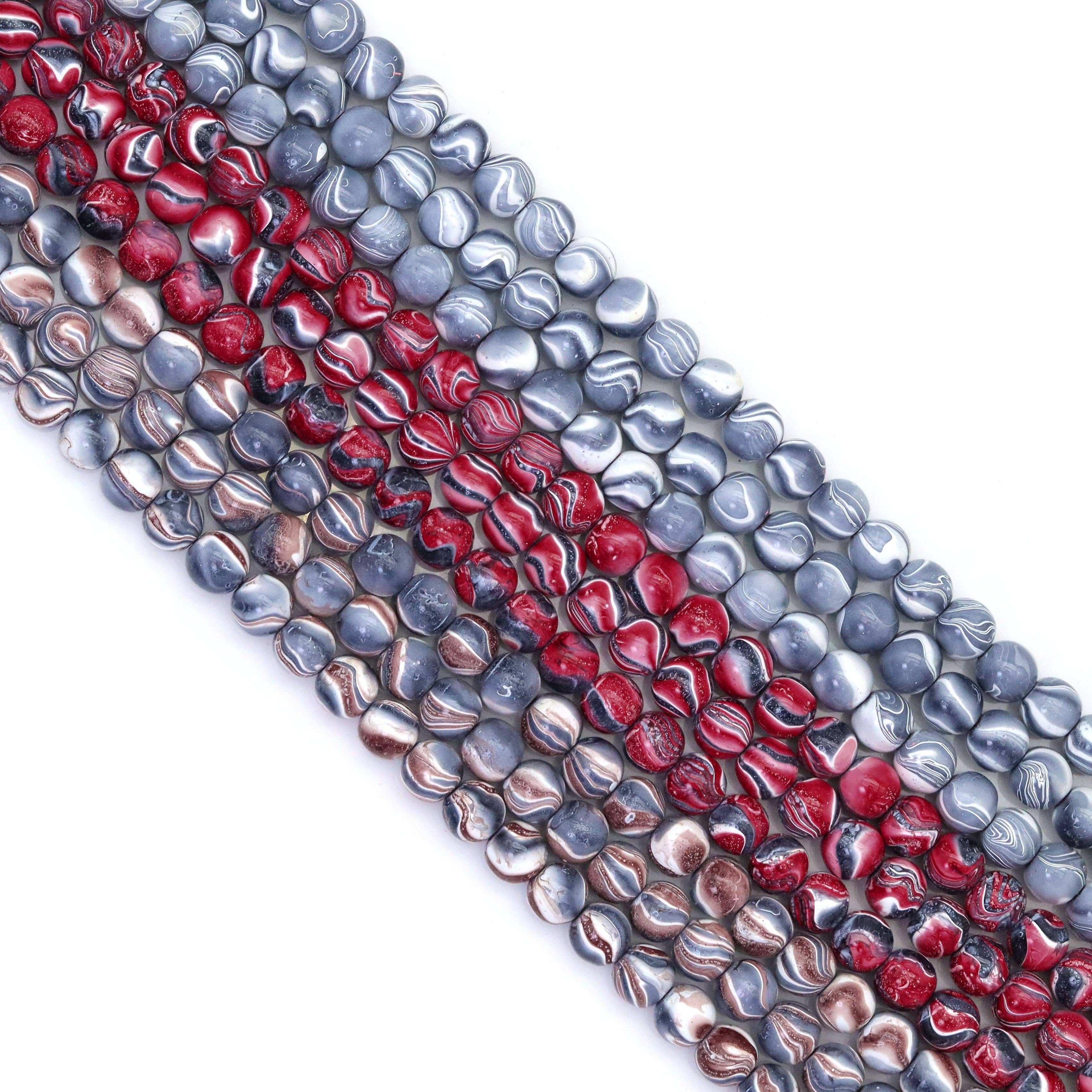BestBeads&Beyond - Wholesale Beads - Colorful Hematite Round Smooth Beads, Sku#S1657