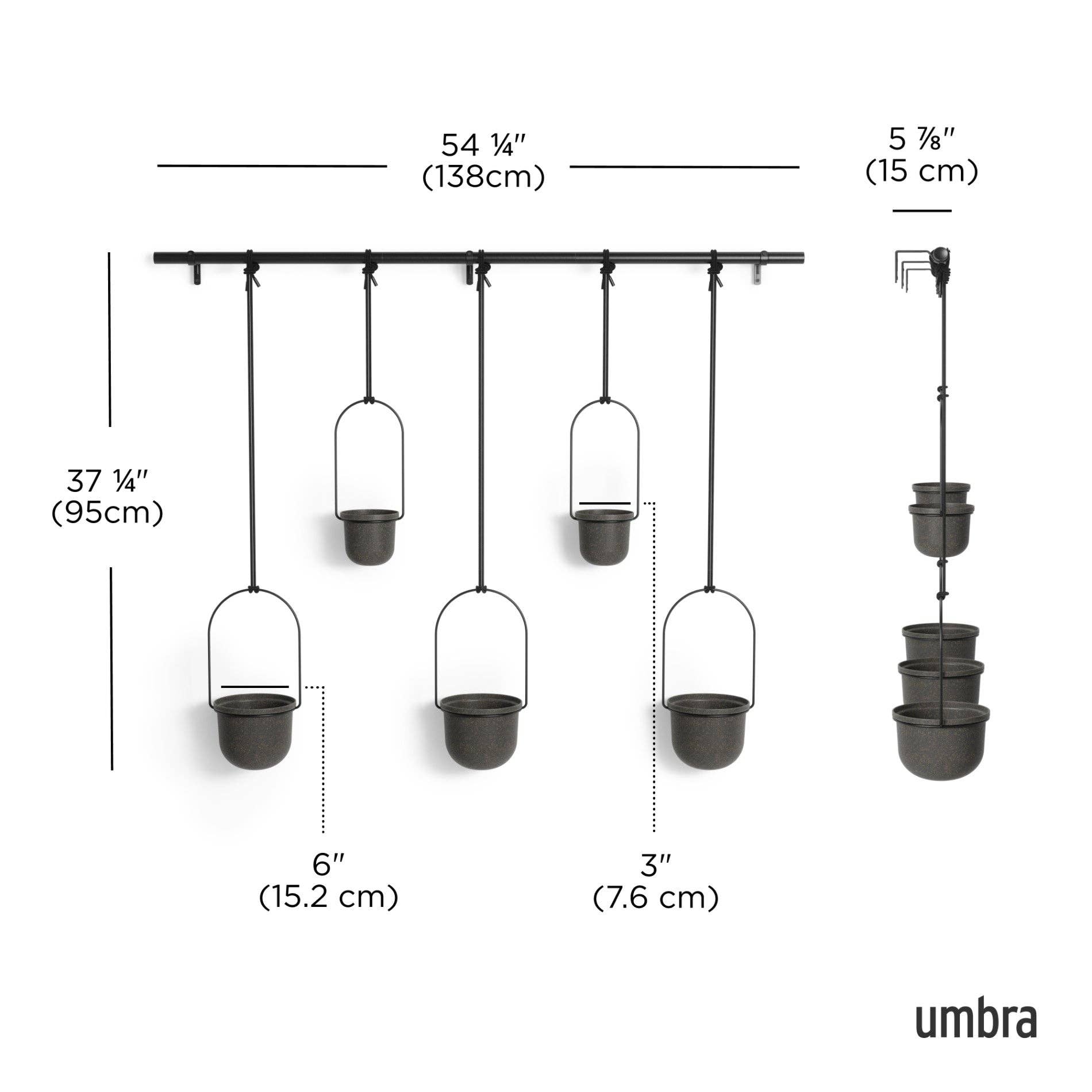 Umbra - Wholesale Hanging Planter - Triflora Hanging Planters, Set of 57