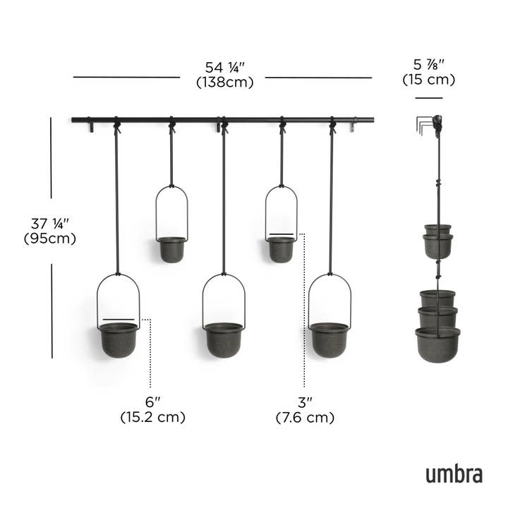 Umbra - Wholesale Hanging Planter - Triflora Hanging Planters, Set of 57