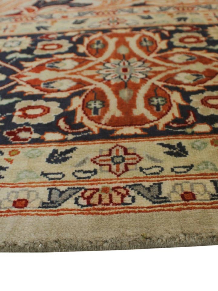 Wali Shahid Beige/Blue Rug, 8'1" x 10'6" for wholesale by Noori Rug