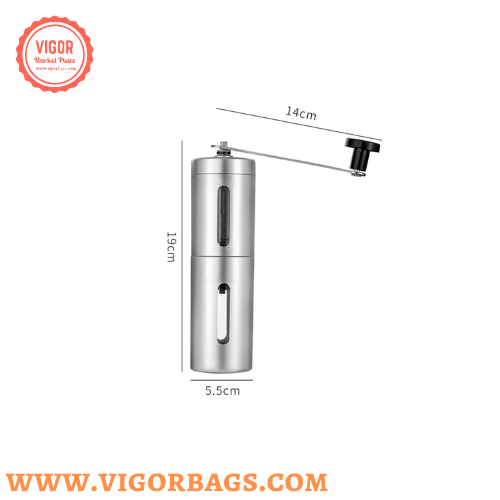 Mix Match Colors Portable Hand Coffee Bean Grinder Adjustable Knob Settings - for wholesale on Faire9