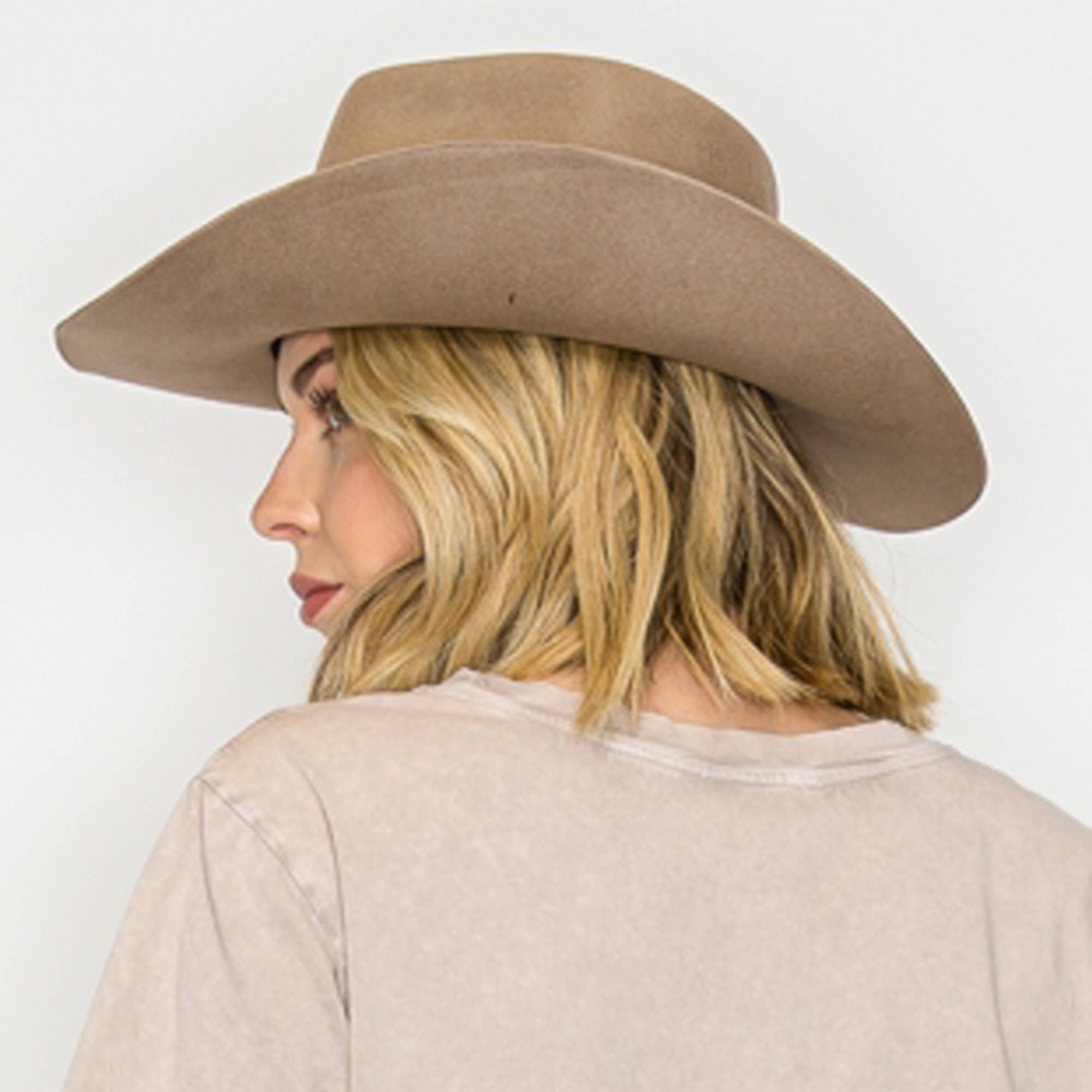 One and Only Accessories - Vente Accessoire pour chapeau – femme - Chapeau de cowboy haut de gamme en 100 % laine australienne 32