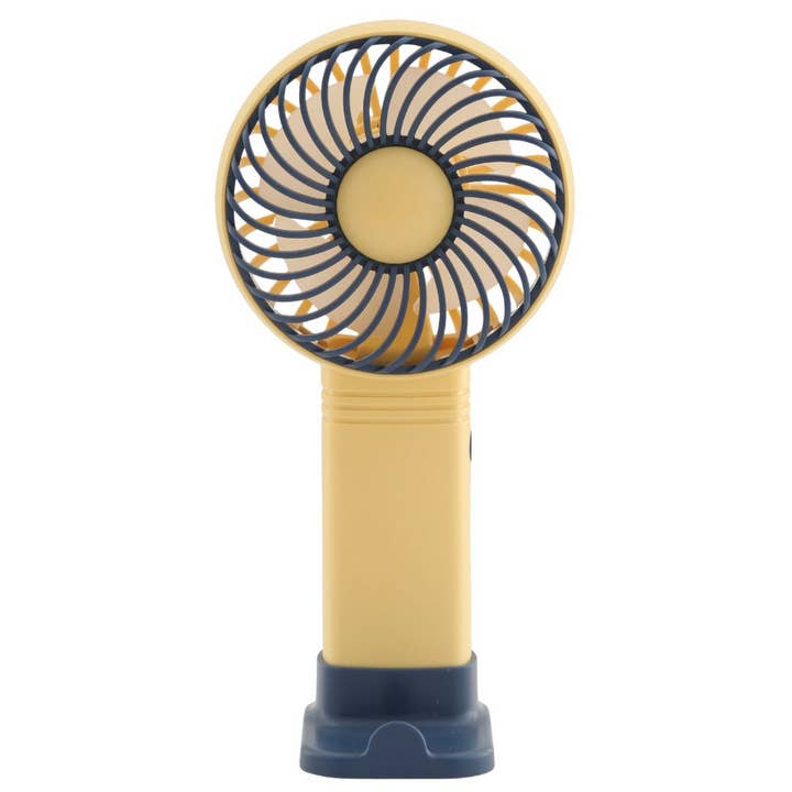 TWO TONE ROUND HANDHELD DESKTOP MINI FAN, LL 7301 for wholesale by JOIA ACCESSORIES