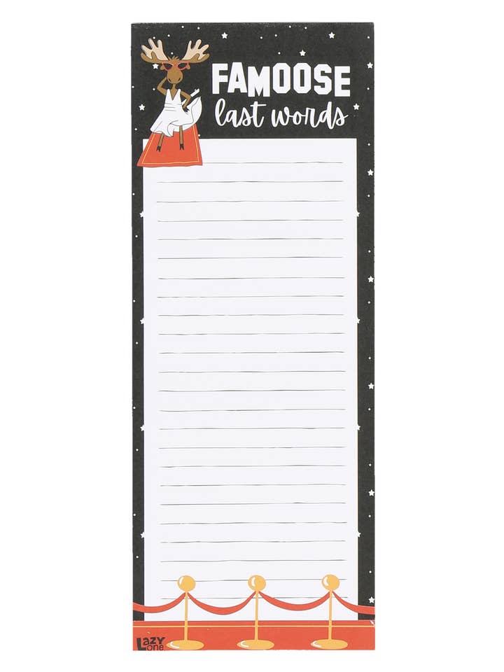 Berömda Sista Ord Anteckningsblock för wholesale av Lazy One