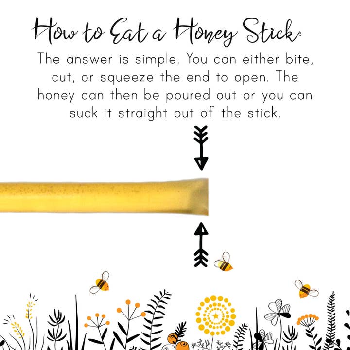 Sister Bees LLC - Wholesale Honey - Honey Sticks Without Display Jar2