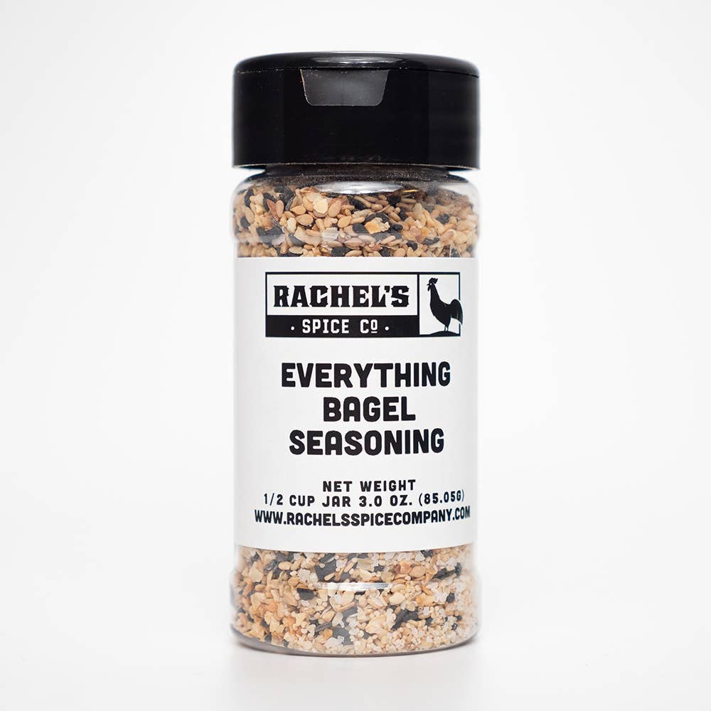 Rachel's Spice Company - Vente Mélanges d'épices séchées - Assaisonnement Tout Bagel - Logo Personnalisé - Pot de 1/2 Tasse1