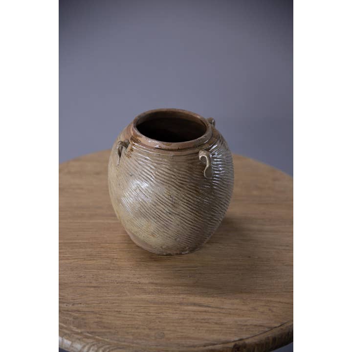 Curated Studio - Wholesale Plant pot - Vintage Glazed Pot with Ears