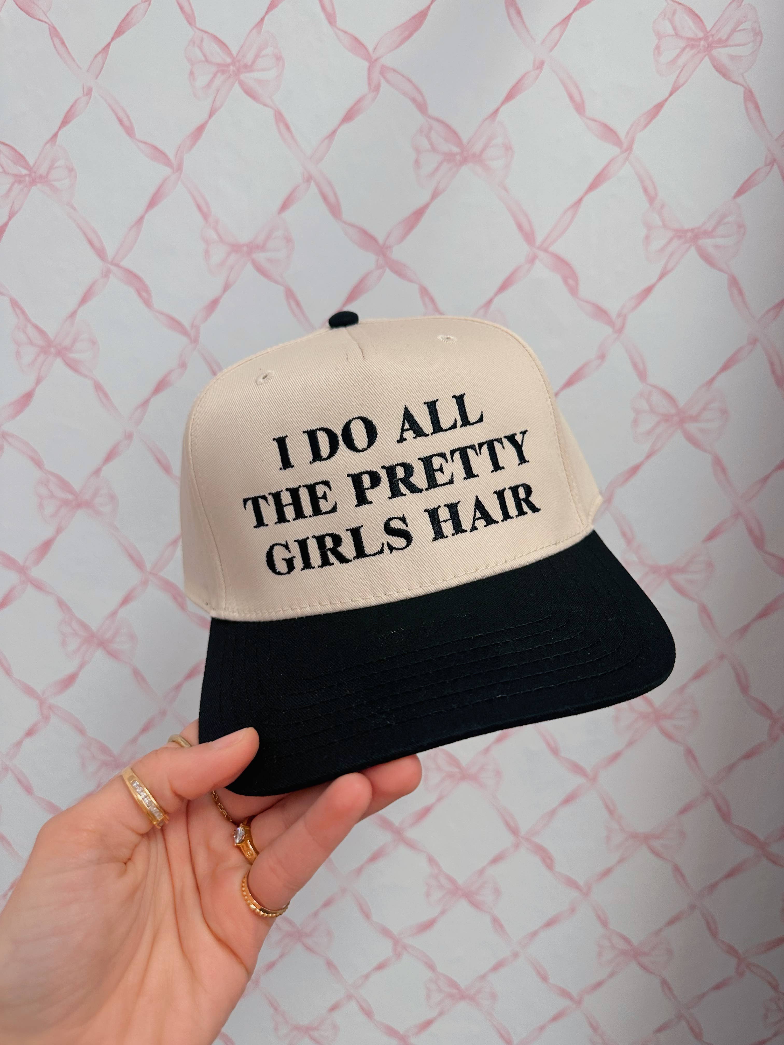 Happy Hour - Wholesale Trucker Hat - Women's - I Do All The Pretty Girls Hair Trucker Hat 1