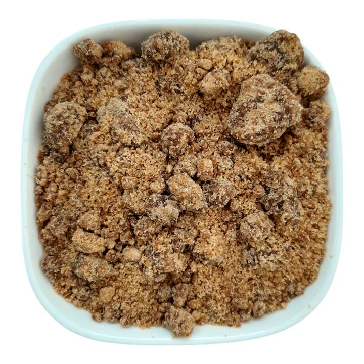 Polvere di jaggery nero (gur) – Naturale, biologica, di qualità premium + campione gratuito! per la vendita all'ingrosso da parte di Nut Fusion