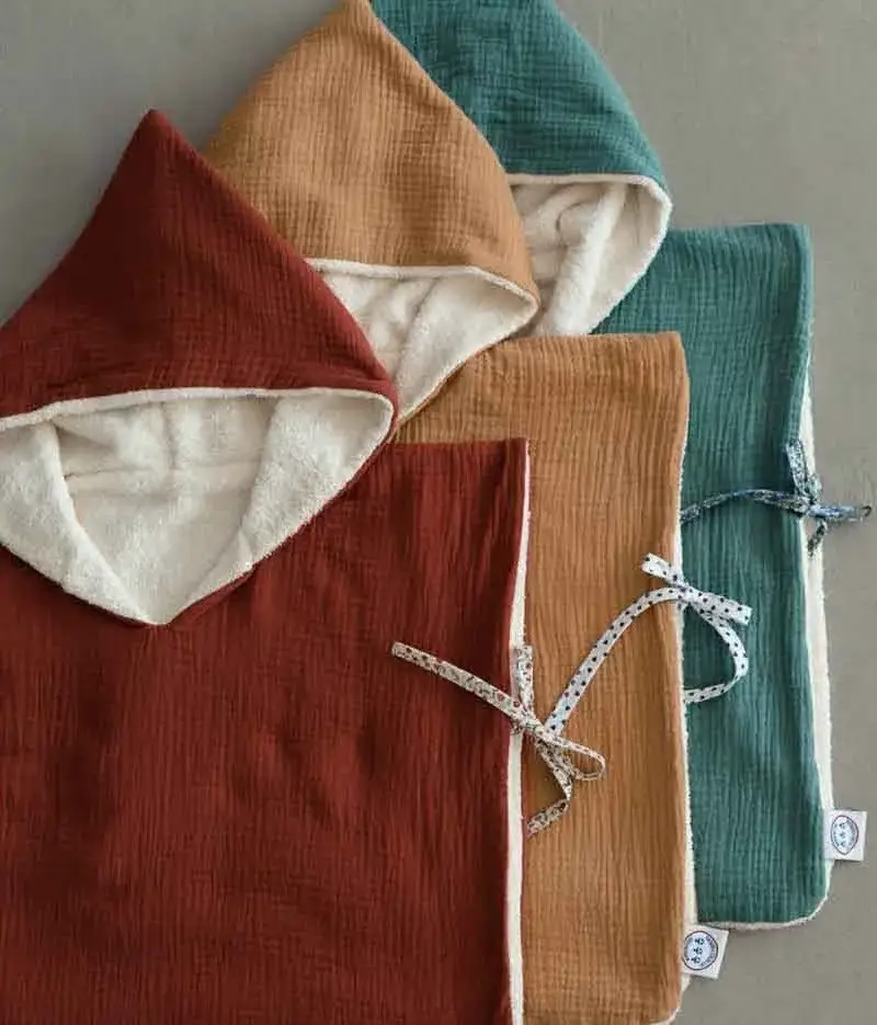 Manufacture des bébés français - Wholesale Poncho Towel - Kids & Baby - Camel bath poncho5