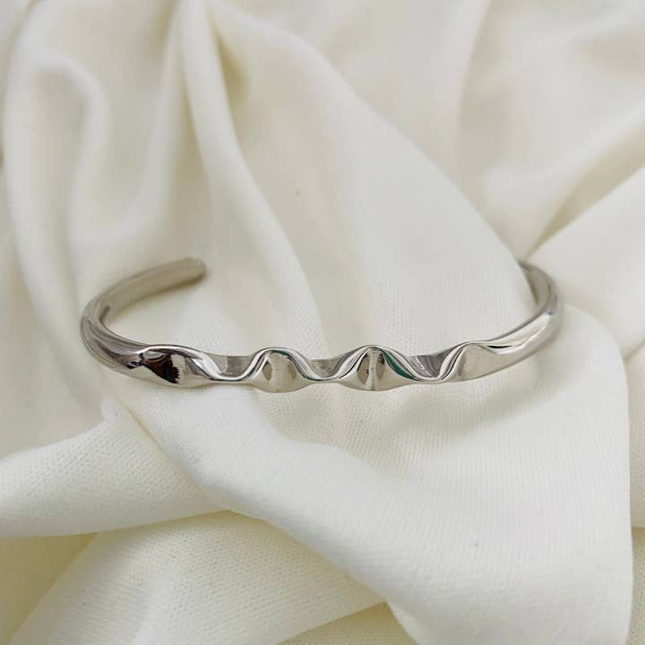 Housegoldjewelry - Venta al por mayor Brazalete - Brazaletes de plata, brazaletes de plata clásicos, brazalete de plata diseñado, brazalete de eslabones cuadrados, brazalete liso, brazalete de uso diario5