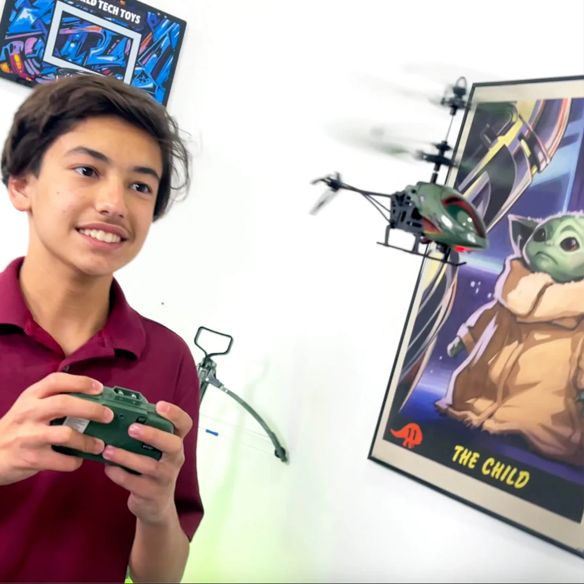 World Tech Toys - Wholesale Toy Plane - Kids - Star Wars The Mandalorian Boba Fett 2CH IR Helicopter2