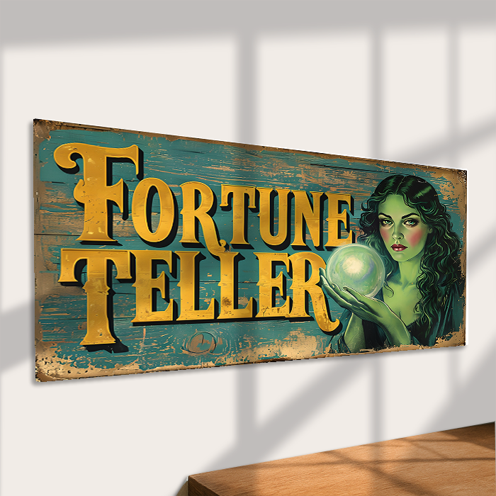 The British Metal Signs Company - Wholesale Sign - Fortune Teller Metal Sign – Vintage Mystic Palm Reading Art2