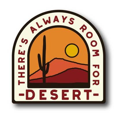 Always Room For Dessert - Vinyl Sticker for wholesale by Adventure Responsibly