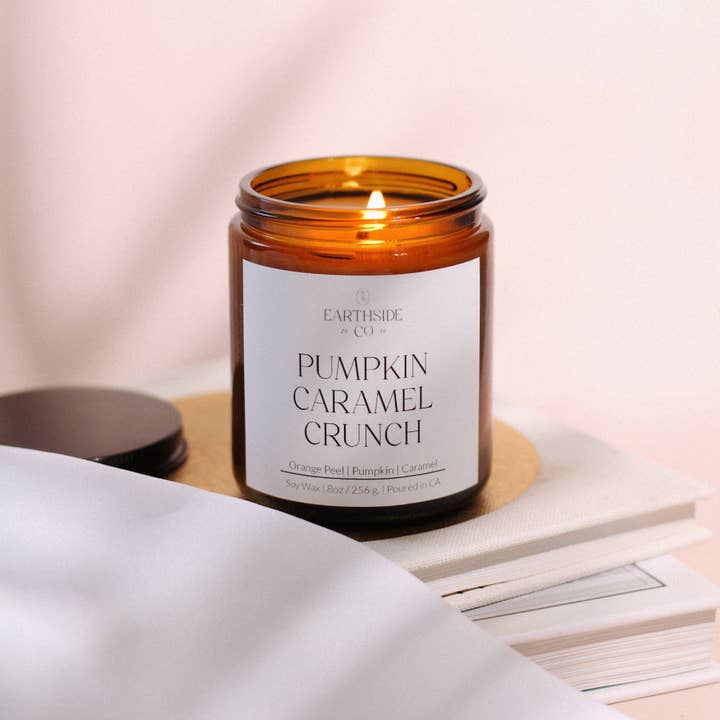 the earthside co - Wholesale Travel Candles - Pumpkin Caramel Crunch2