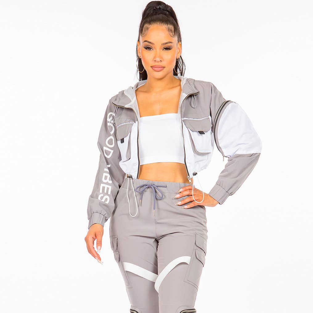 American Bazi - Wholesale Windbreaker - Women's - PLUS SIZE NYLON WINDBREAKER JACKETS-RJK5680P1