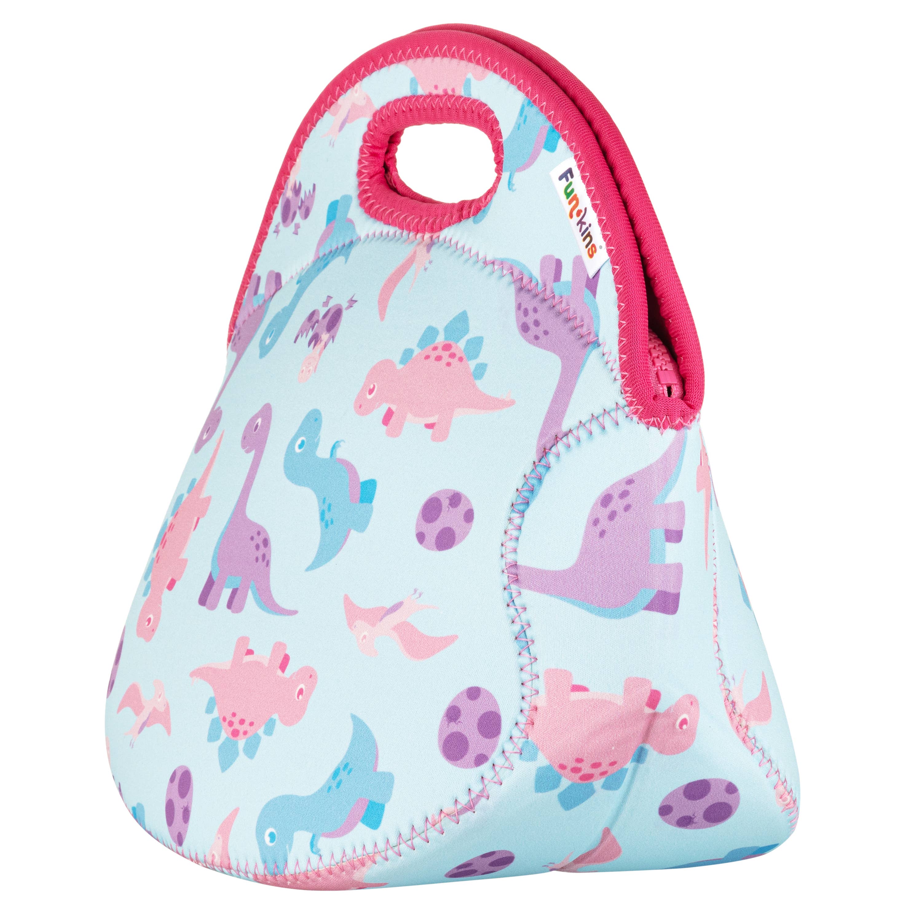 My Funkins - Wholesale Lunch Bag/Box - Kids - Large, Machine Washable Lunch Bag for Kids - Pink Dinos1