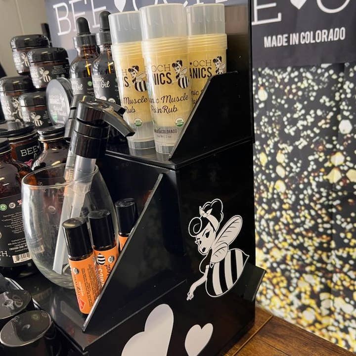 Certified Organic 81-Piece Top Seller Bundle +3-Tier Display for wholesale by BEE-OCH Organics