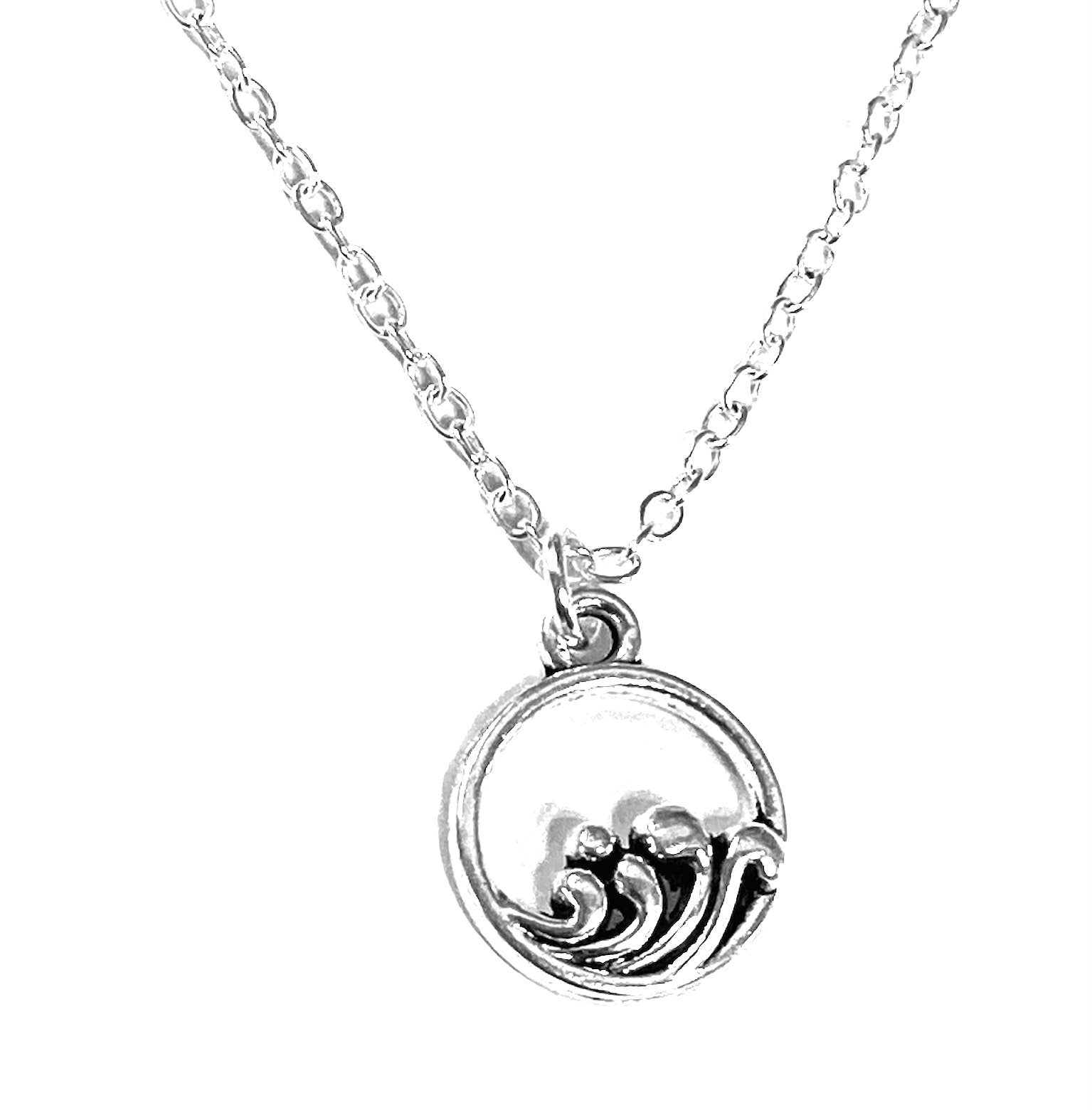 Broken Record Boutique - Wholesale Pendant/Charm Necklace - Silver Boho Pendant Necklace on 18" Chain3