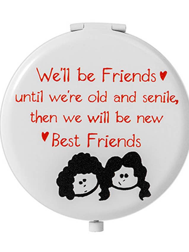 Miroir de Maquillage Portable Mini Blanc DP25F411 pour la vente par Dipped Shop