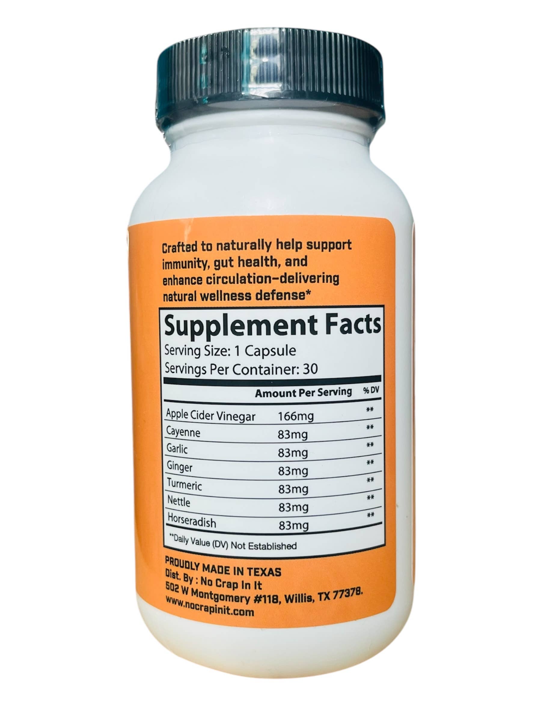 No Crap In It - Wholesale Oral Supplement/Vitamin - Fire Cider Vitamin1