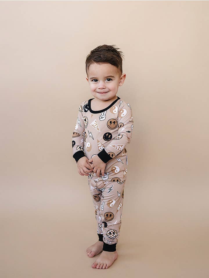 Lucky Panda Kids - Wholesale Lounge Set - Kids - Bamboo Two Piece Set | Latte Rad Vibes5