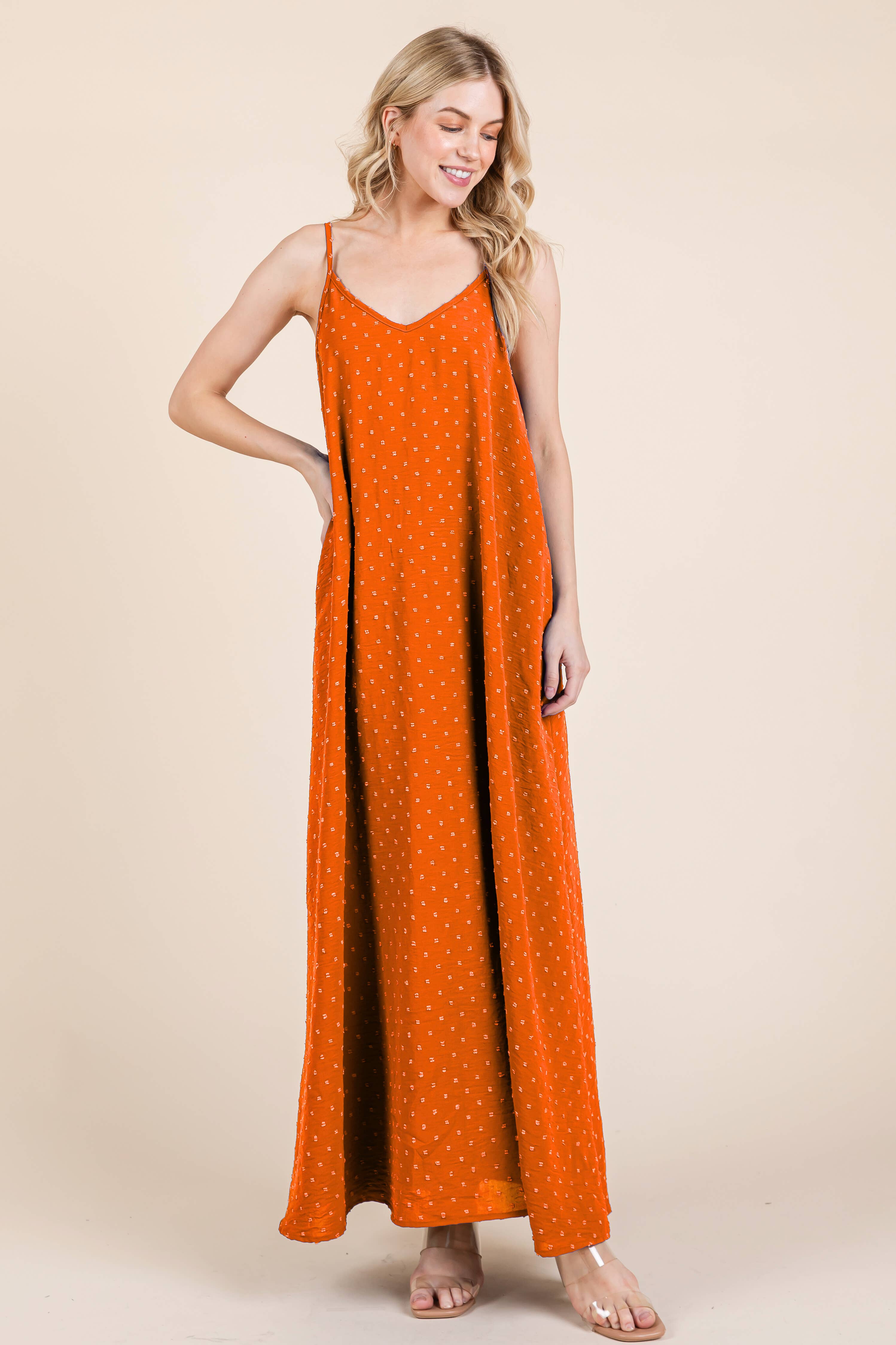 BOMBOM - Vente Robe – femme - ROBE MAXI À POIS SUISSE DA163010