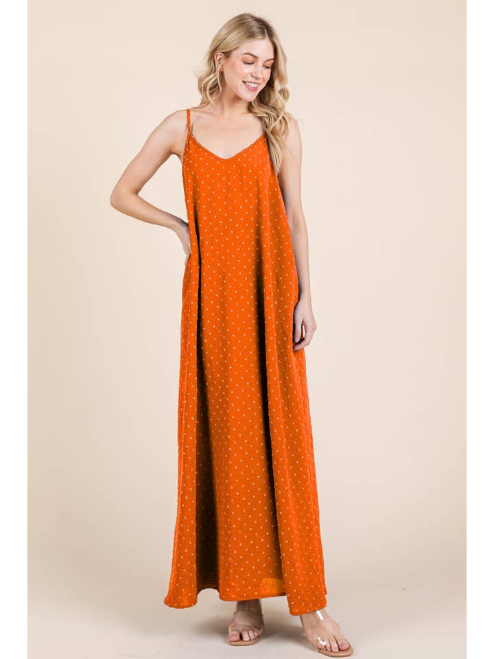 BOMBOM - Wholesale Dress - Women's - DA1630 SWISS DOT MAXI DRESS10