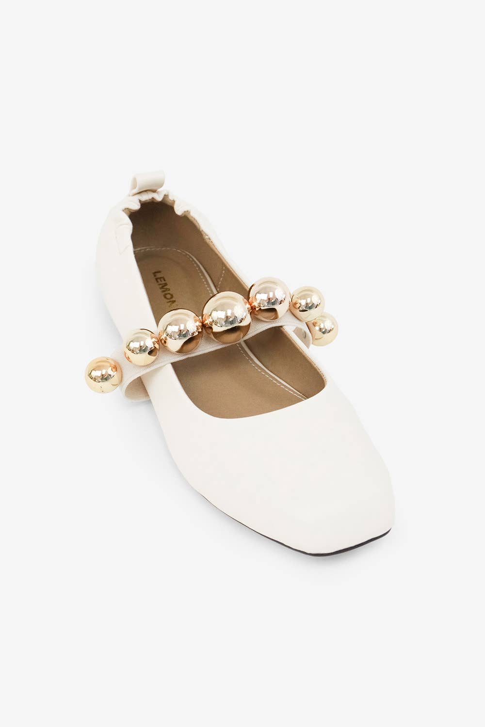 Lemonade Shoes - Wholesale Flats - Women's - COLLEEN - FALL '25 Chic Ballet Flat with Gold Details5